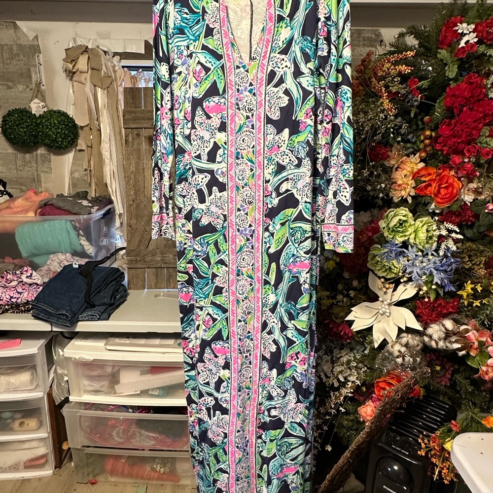 Lilly Pulitzer Pink and Blue Patterned Top